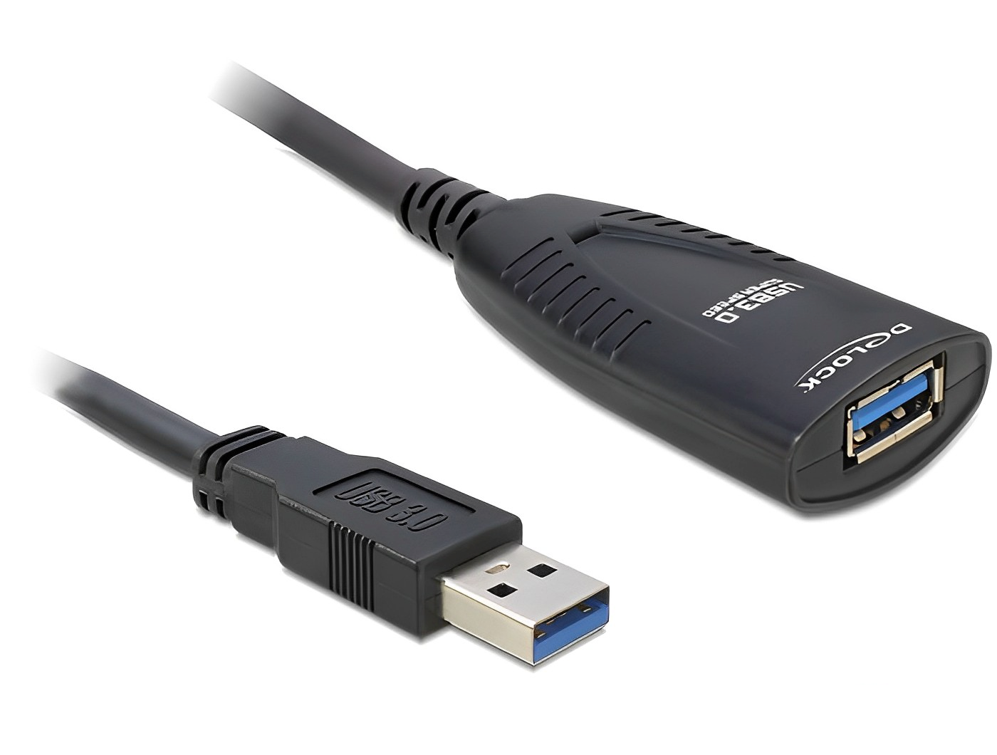 כבל מאריך אקטיבי USB-A 3.0 5Gbps ז/נ אורך 5 מטר - delock.israel