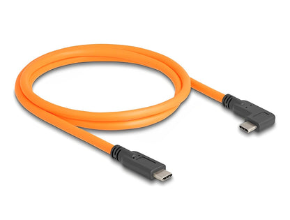 כבל צילומים USB-C 5Gbps 90° ז/ז עבור tethered shooting אורך 1 מטר - delock.israel