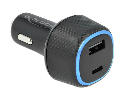 מטען כפול מהיר לרכב USB-C PD 3.0 63W - delock.israel