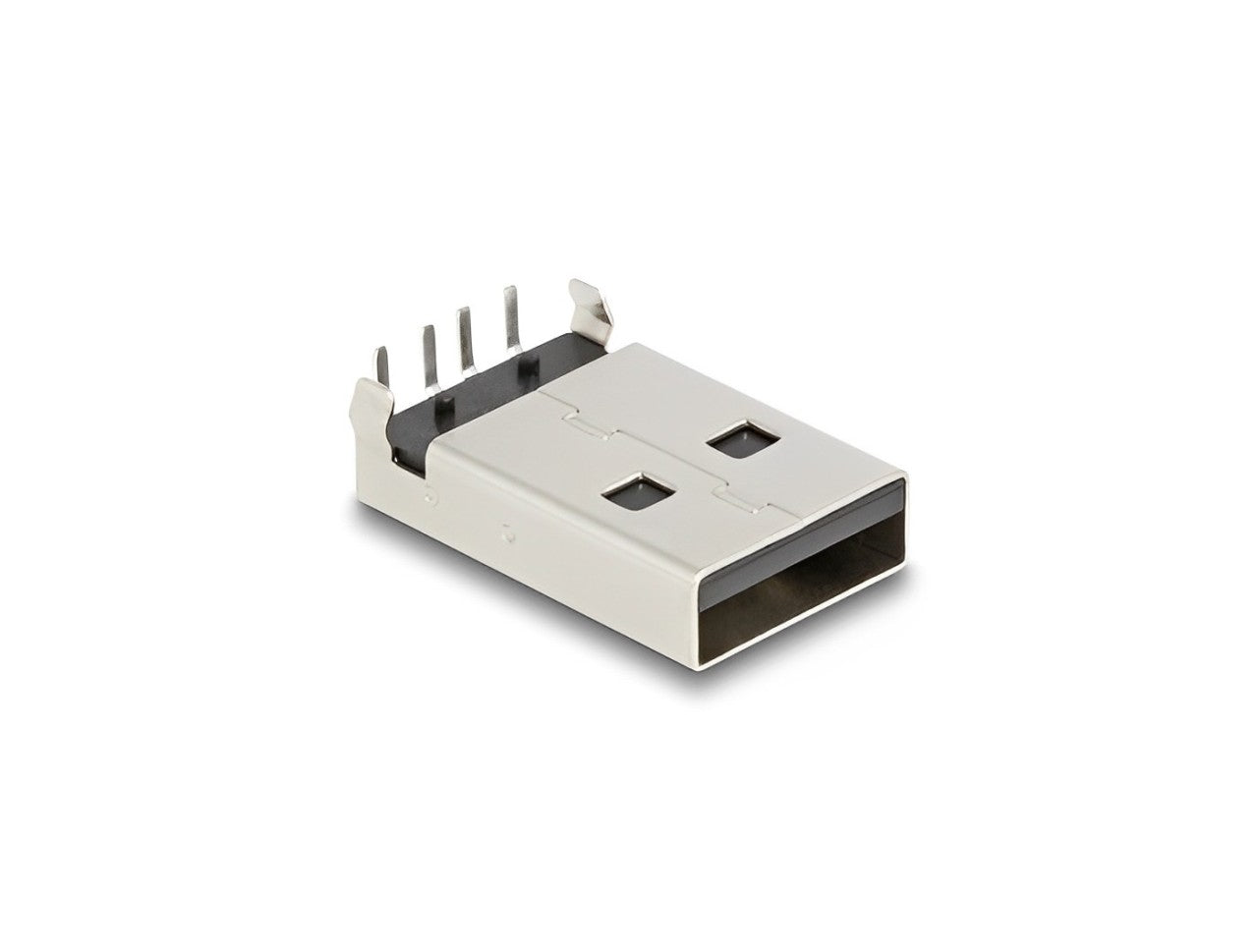 Delock USB 2.0 Type-A female 4 pin THT connector for through-hole mounting 90° angled 10 pieces - delock.israel