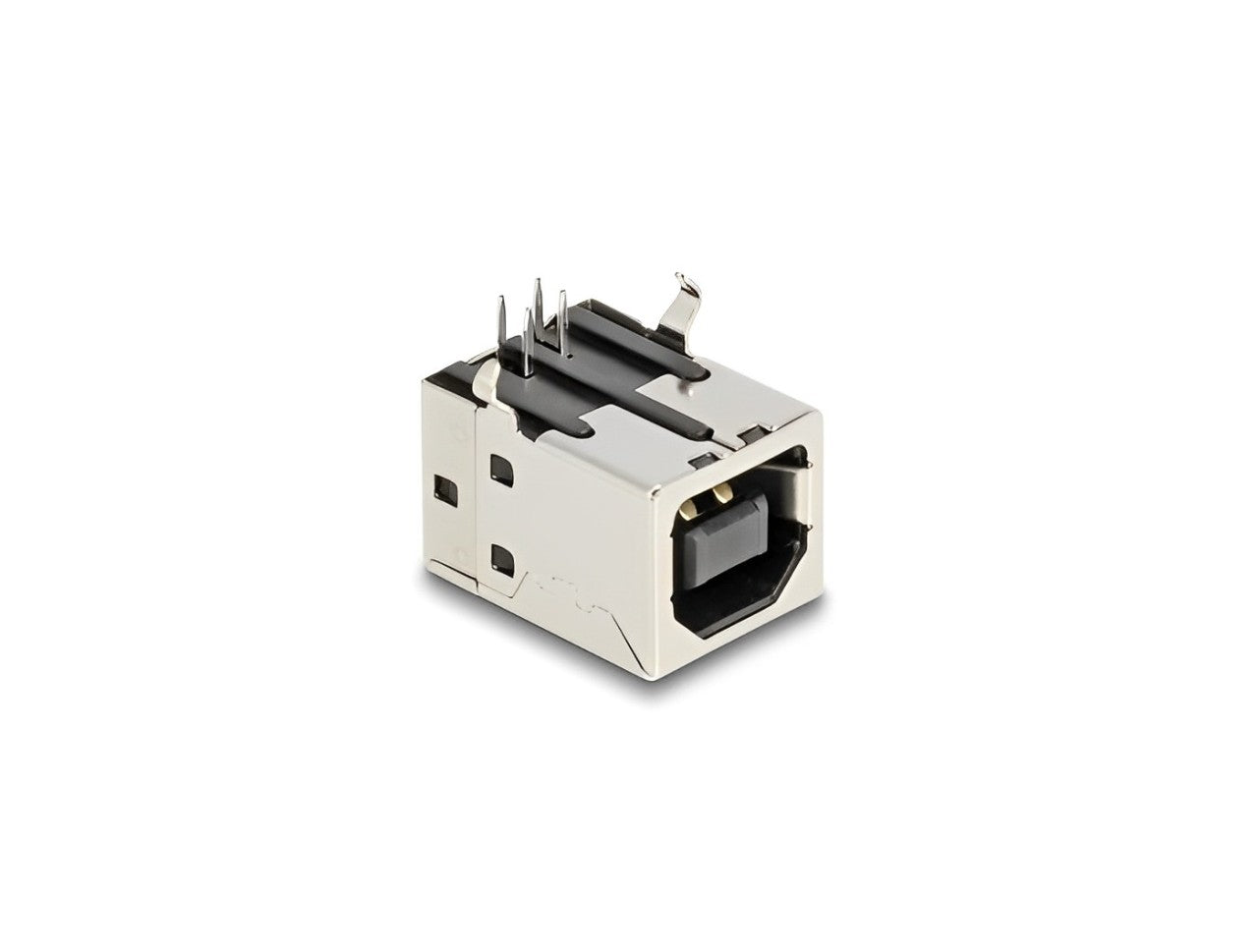 Delock USB 2.0 Type-B female 4 pin THT connector for through-hole mounting 90° angled 10 pieces - delock.israel