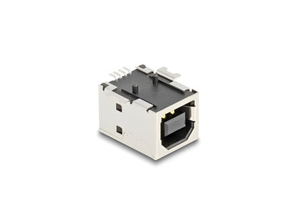 Delock USB 2.0 Type-B female 4 pin SMD connector for solder mounting 90° angled 10 pieces - delock.israel