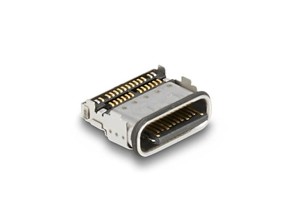 Delock USB 5 Gbps USB Type-C™ female 24 pin SMD connector for solder mounting waterproof 10 pieces - delock.israel