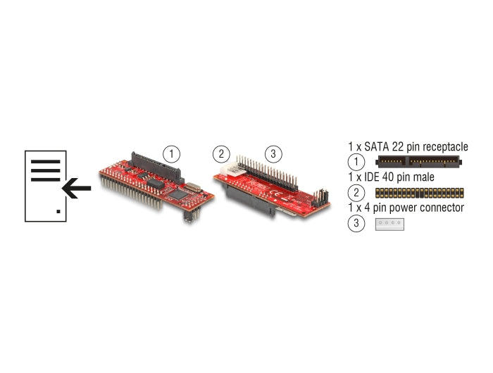 Delock Converter SATA > IDE - delock.israel