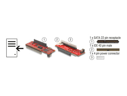 Delock Converter SATA > IDE - delock.israel