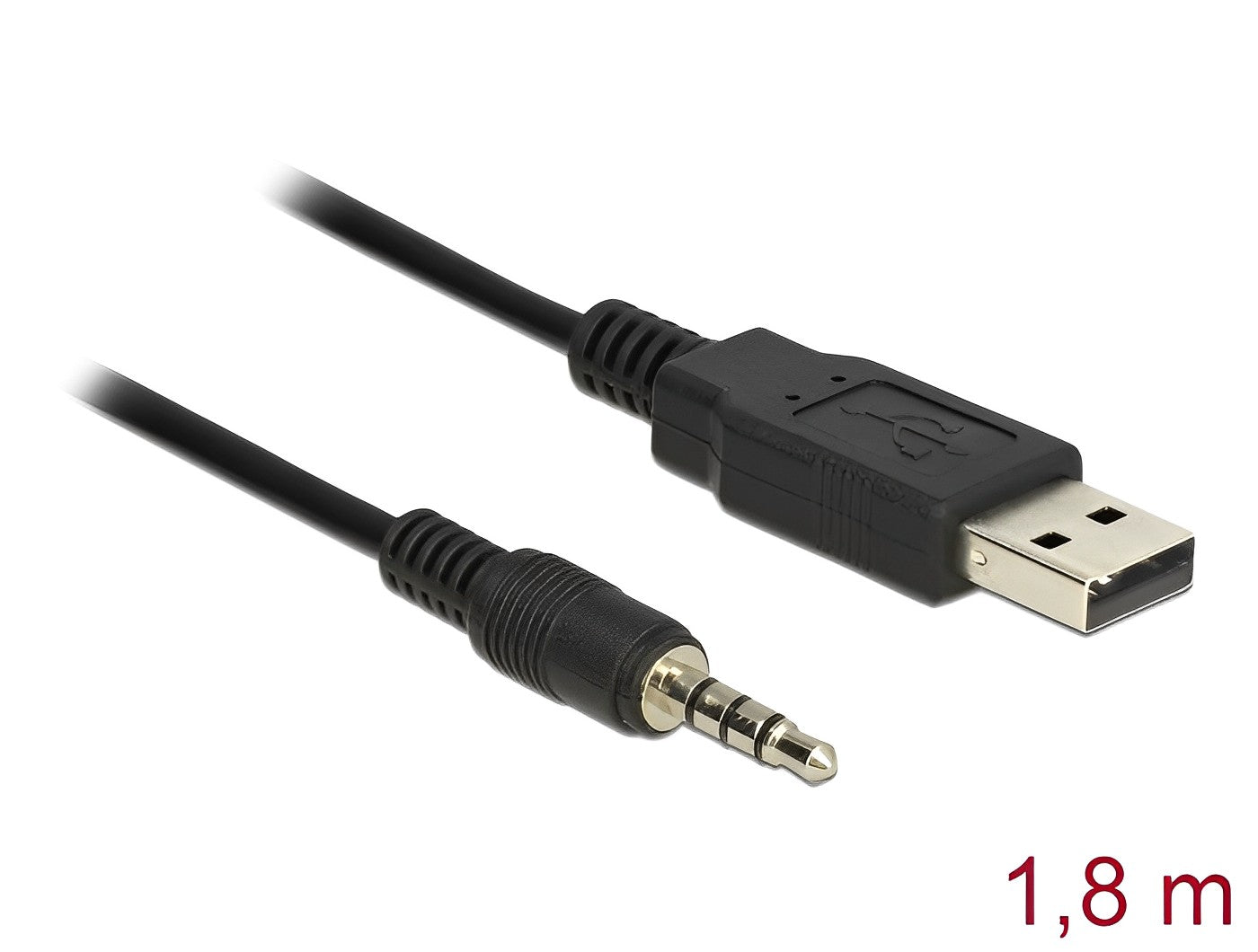 ממיר USB-A 2.0 זכר ל- TTL 5 V מחבר PL 3.5 בעל 4 מגעים צ'יפ FTDI - delock.israel