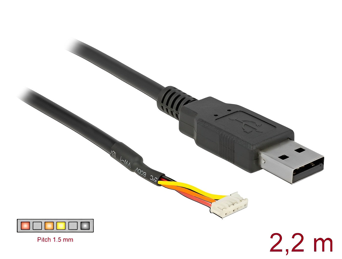 ממיר USB 2.0 זכר ל- TTL 3.3 V מחבר 6 פינים WR-WTB - delock.israel