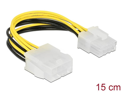 Delock Extension Cable Power supply 8 pin EPS male > female 15 cm - delock.israel