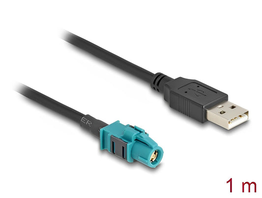 Delock Cable HSD Z female to USB 2.0 Type-A male 1 m - delock.israel