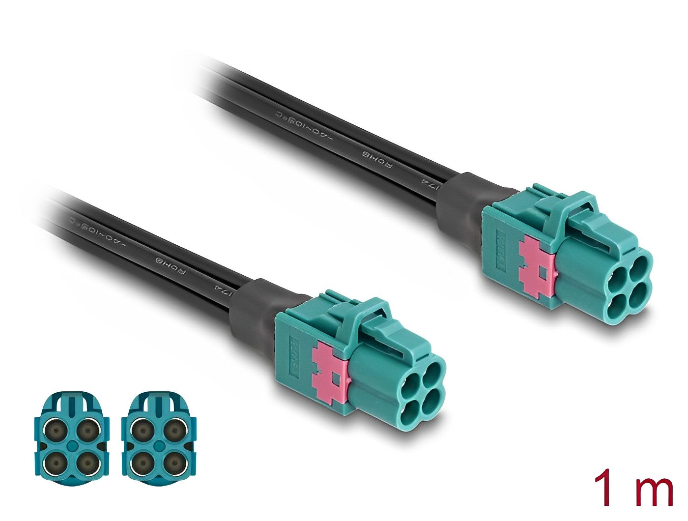 Delock Cable Mini FAKRA Z jack quad to Mini FAKRA Z jack quad - delock.israel