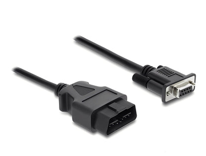 כבל אבחון OBD-2 מבית DELOCK גרמניה מאפשר חיבור של לוגר נתונים