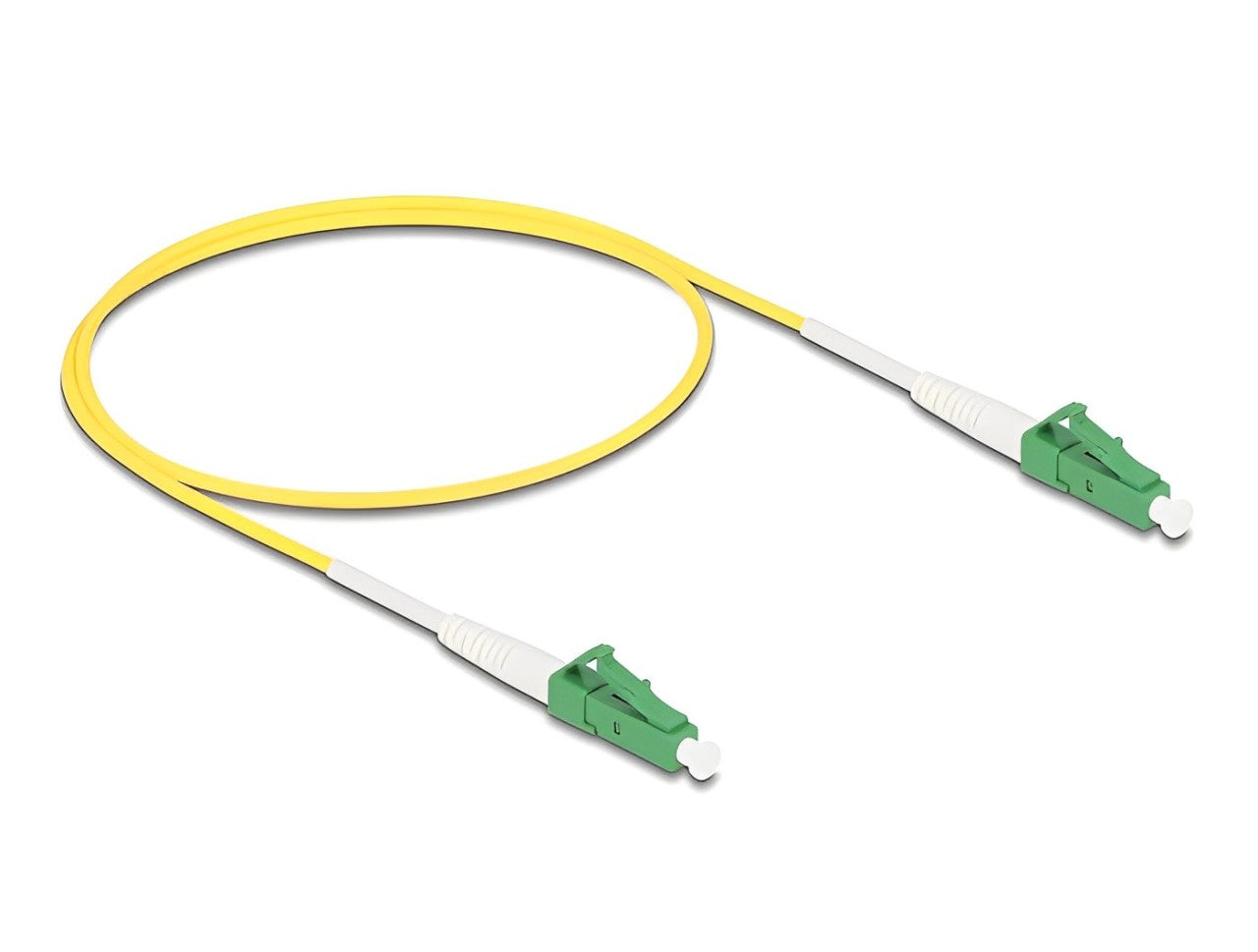 Delock Cable Optical Fibre LC-APC to LC-APC Simplex Singlemode OS2 0.5 m - delock.israel