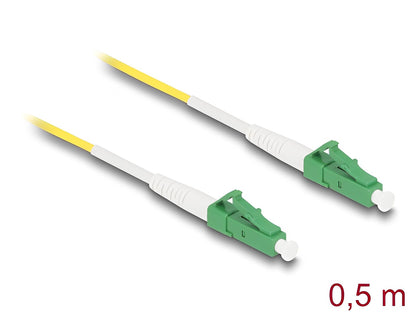 Delock Cable Optical Fibre LC-APC to LC-APC Simplex Singlemode OS2 0.5 m - delock.israel