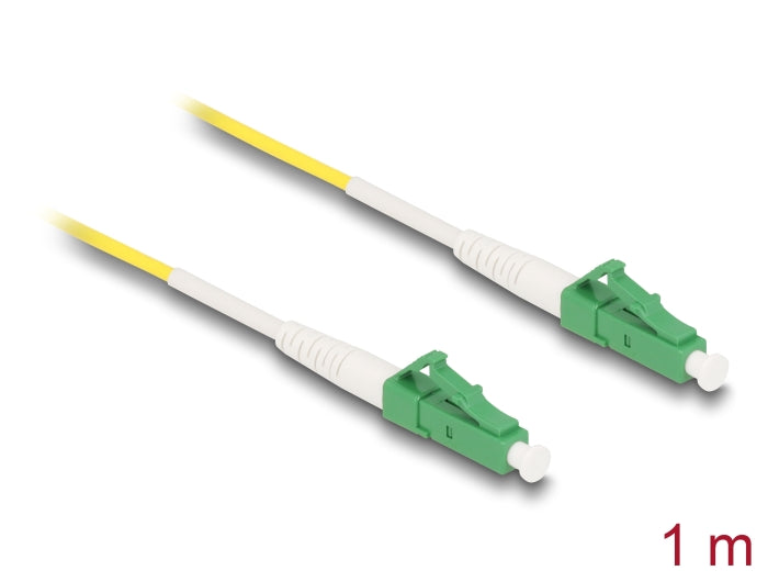 Delock Cable Optical Fibre LC-APC to LC-APC Simplex Singlemode OS2 1 m - delock.israel