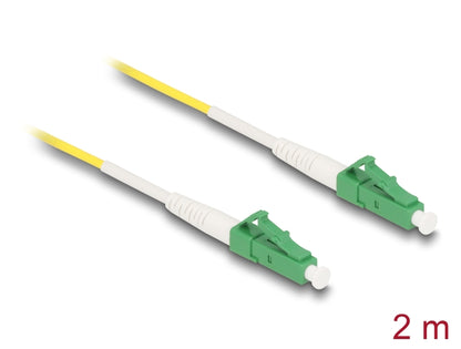 Delock Cable Optical Fibre LC-APC to LC-APC Simplex Singlemode OS2 2 m - delock.israel