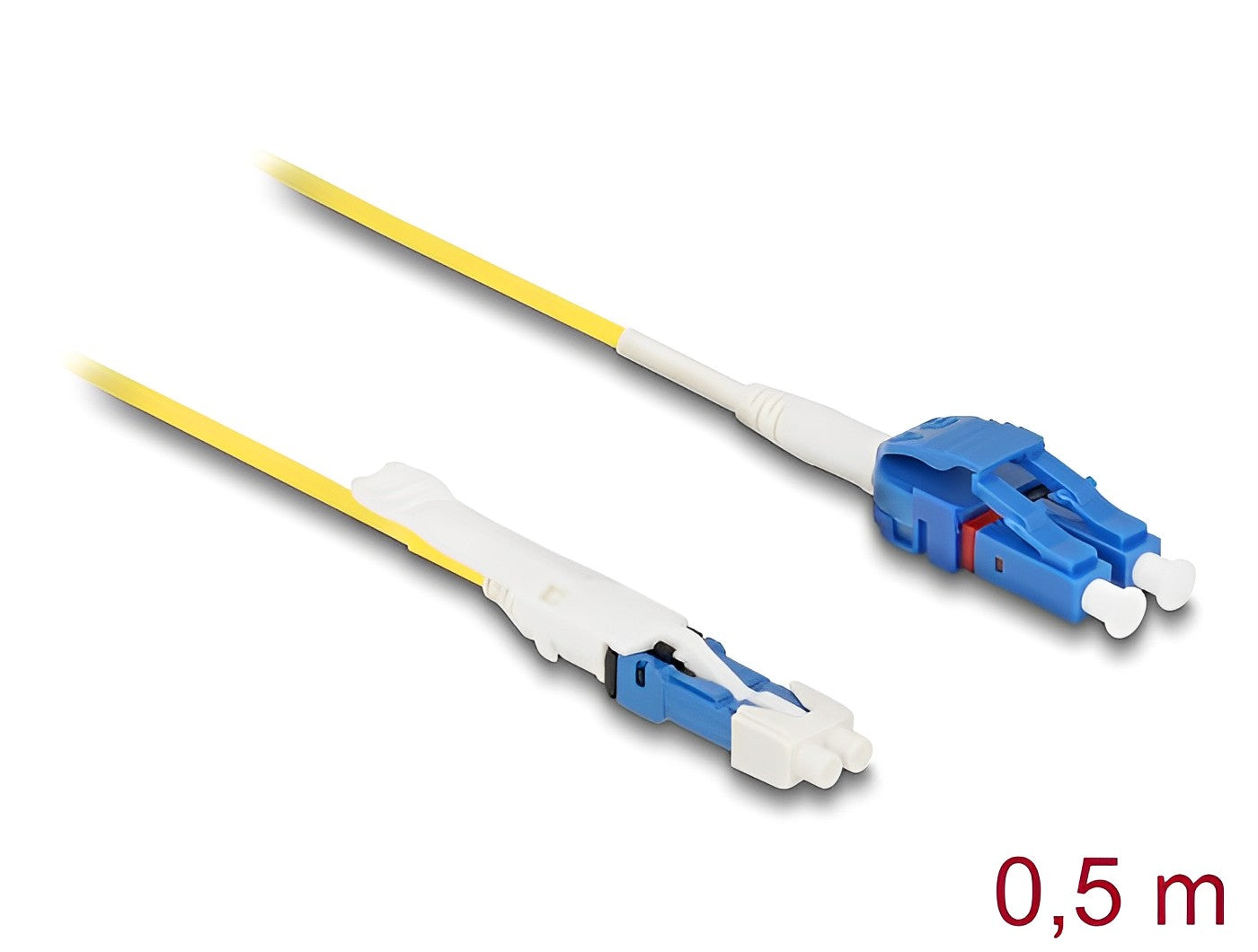 Delock Optical Fiber Cable CS male to LC Duplex singlemode G657A2 / OS2 Uniboot 0.5 m - delock.israel