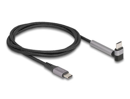 Delock USB 2.0 Cable USB Type-C™ male to male angled with stand function PD 3.0 60 W 1.5 m - delock.israel