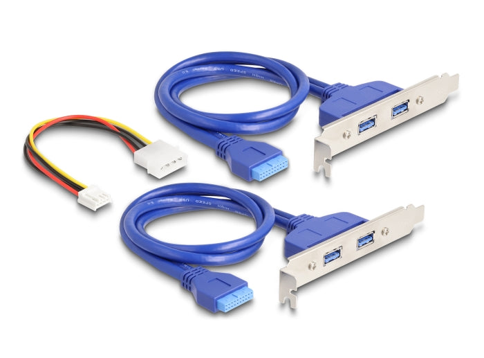 ממיר מתקע M.2 ל- 4 יציאות USB-A 5Gbps צ'יפ Renesas