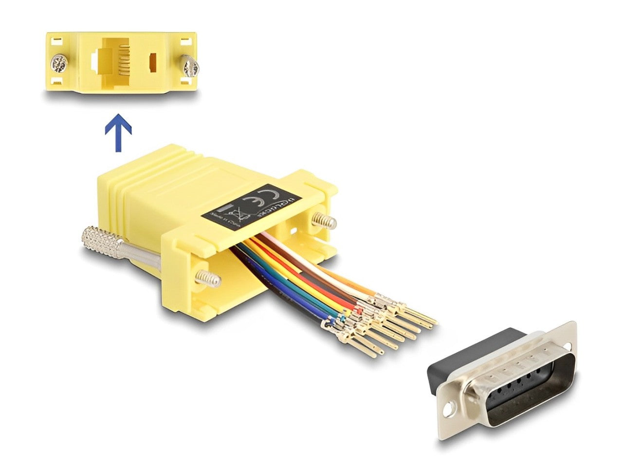 Delock D-Sub 15 pin male to RJ45 female Assembly Kit-delock.israel