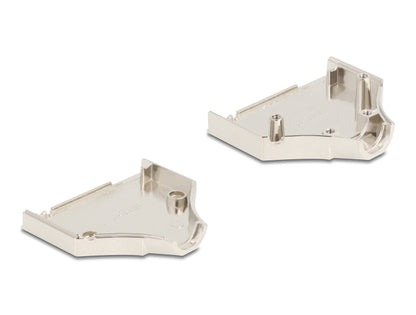 Delock Sub-D connector housing 25 pin metal including female connector and mounting material - delock.israel