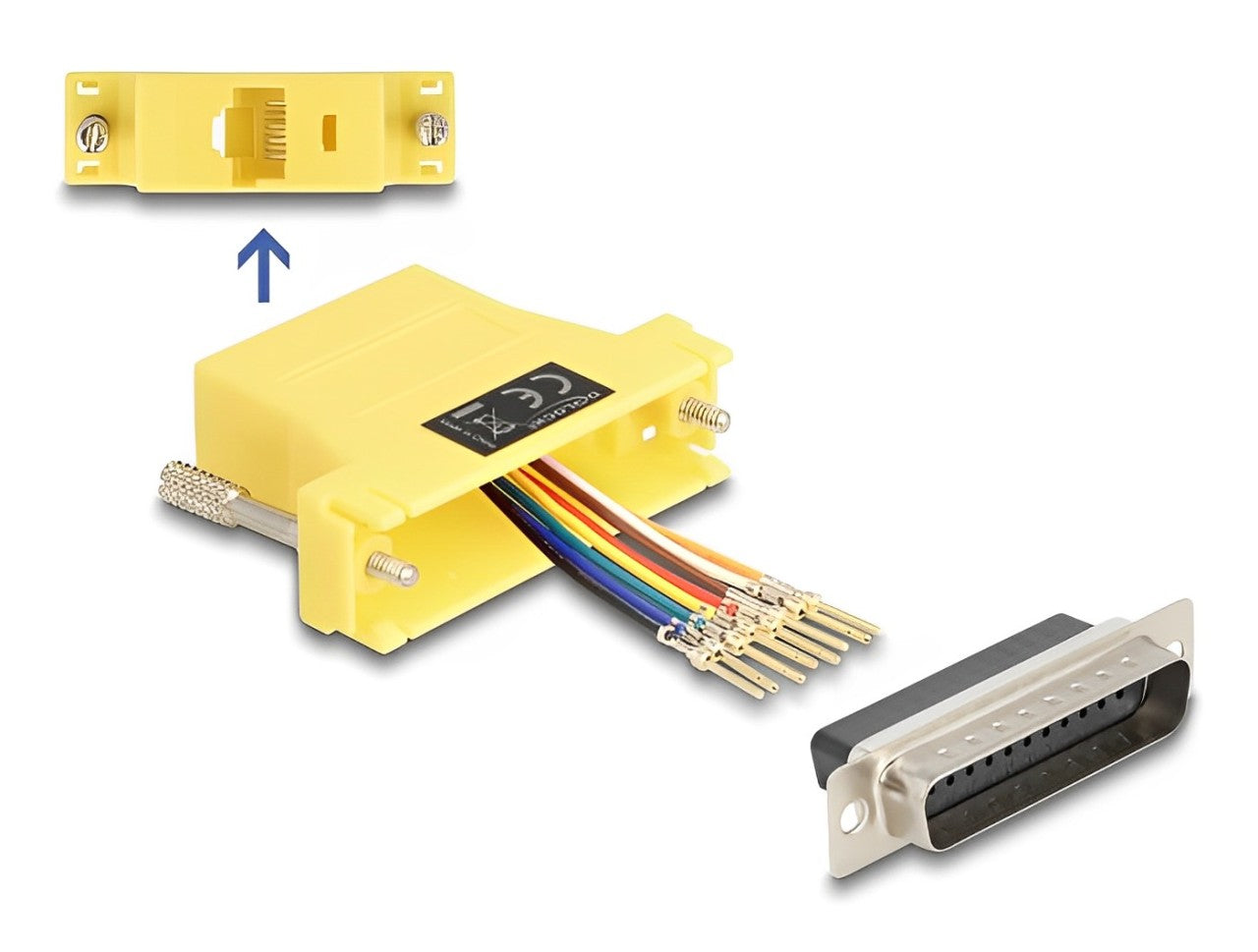 Delock D-Sub 25 pin male to RJ45 female Assembly Kit-delock.israel