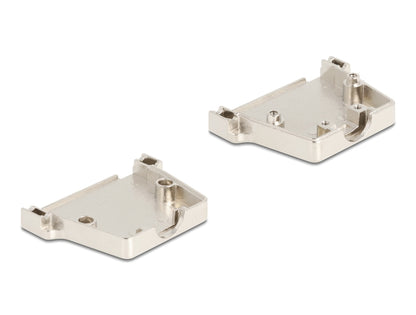 Delock Sub-D connector housing 50 pin metal including male connector and mounting material - delock.israel