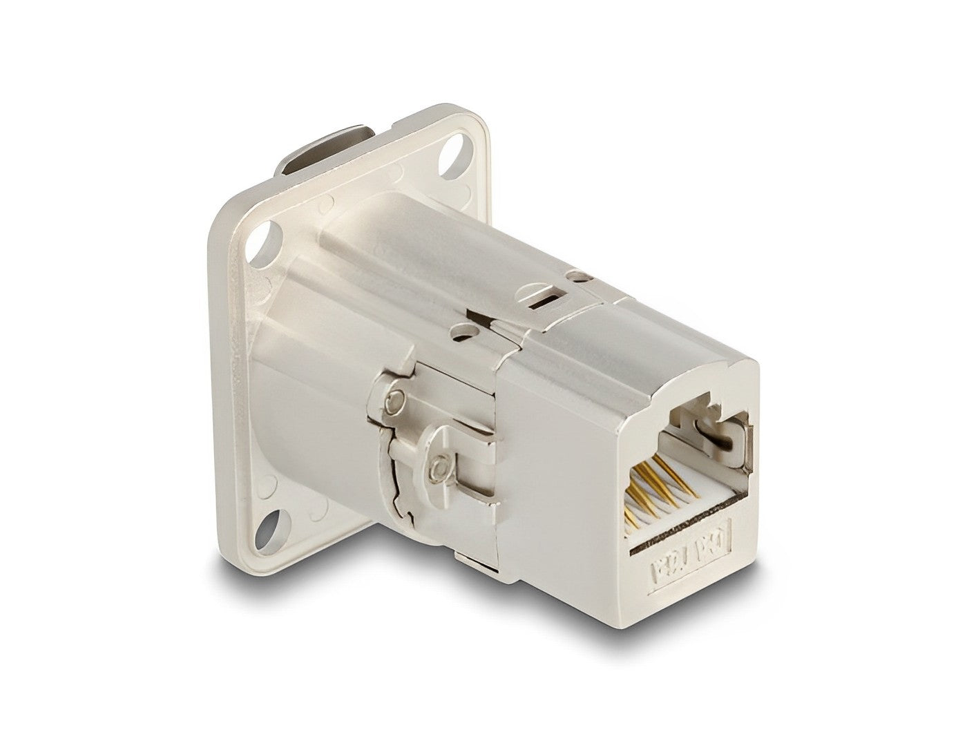 Delock D-Type RJ45 built-in connector / coupler Cat.6A STP metal - delock.israel