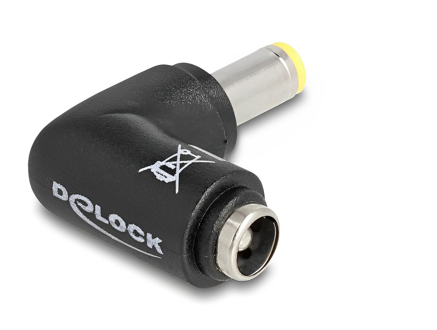 מתאם חשמל DC 5.5x2.5 מבית Delock גרמניה מאפשר אספקת חשמל למכשירים עם חיבור DC