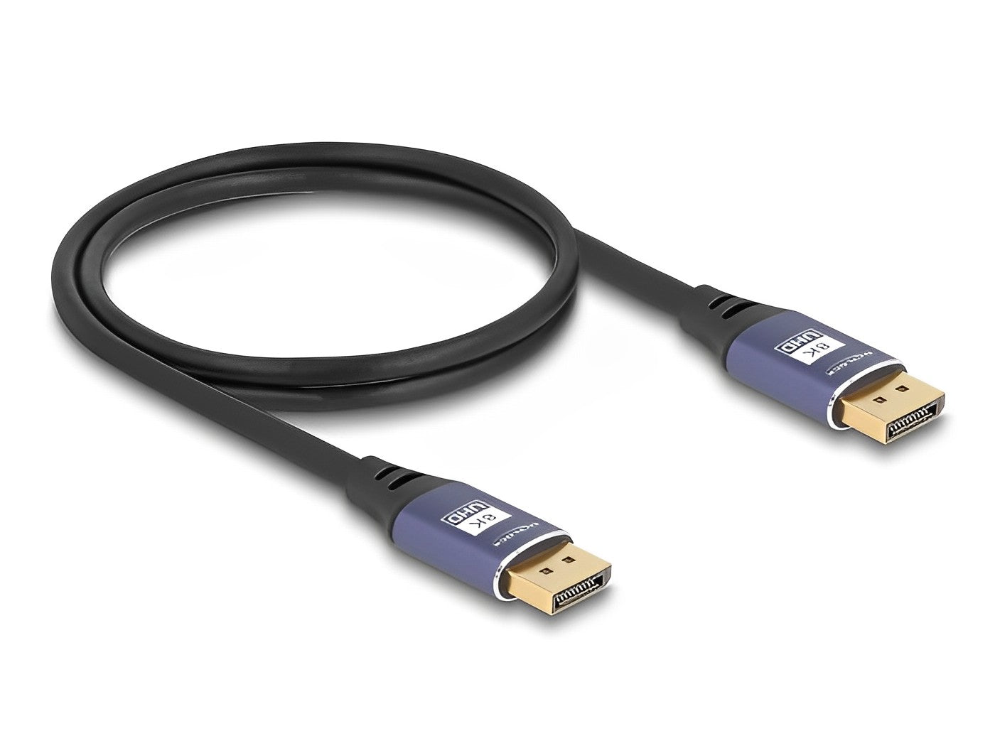 Delock DisplayPort Cable 8K 60 Hz 1 m lila metal - delock.israel