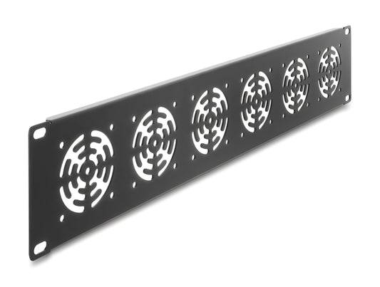 פאנל ייעודי מבית Delock גרמניה המיועד לניהול אוורור בתוך ארונות תקשורת (Rack) סטנדרטיים בגודל 19 אינץ'