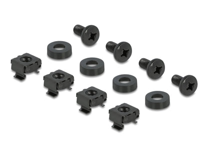 פאנל לניתוב כבלים (Routing Panel) מקצועי מבית Delock גרמניה המיועד להתקנה בארונות תקשורת סטנדרטיים בגודל 19 אינץ