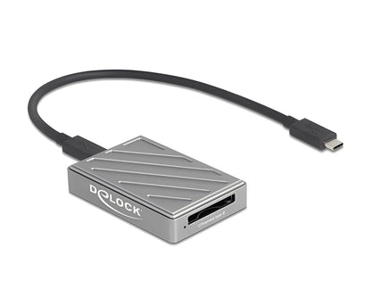 קורא כרטיסים USB‑C מבית Delock גרמניה לחיבור מהיר ונוח למחשב או לפטופ