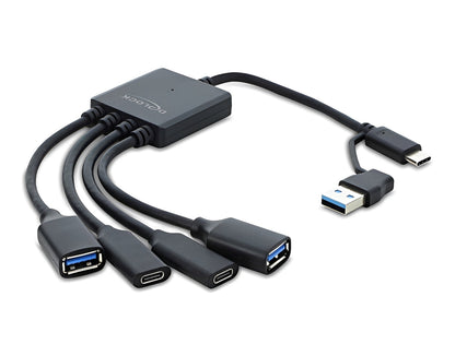 רכזת USB 5Gbps האיכותית מבית Delock גרמניה