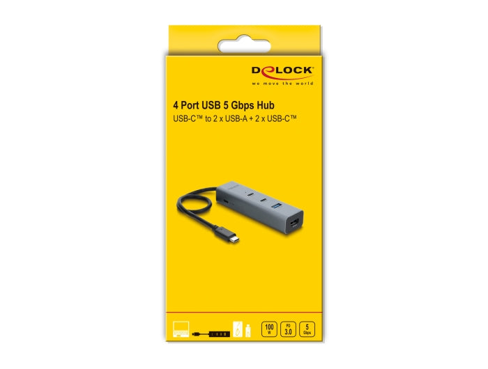 רכזת USB 5Gbps האיכותית מבית Delock גרמניה