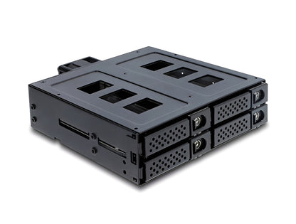 מגירה נשלפת המהירה לכונני 2.5″ מבית Delock גרמניה זה פתרון חומרה ייעודי להסבה של מפרץ כוננים בגודל 5.25 אינץ'