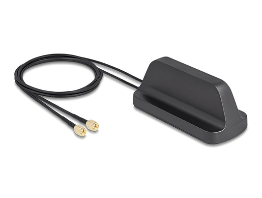 אנטנה איכותית 5G LTE GNSS WiFi 6 MIMO מבית Delock גרמניה מאפשרת שימוש בתדרי 5G Sub-6G שונים בתוך מבנים ומחוצה להם