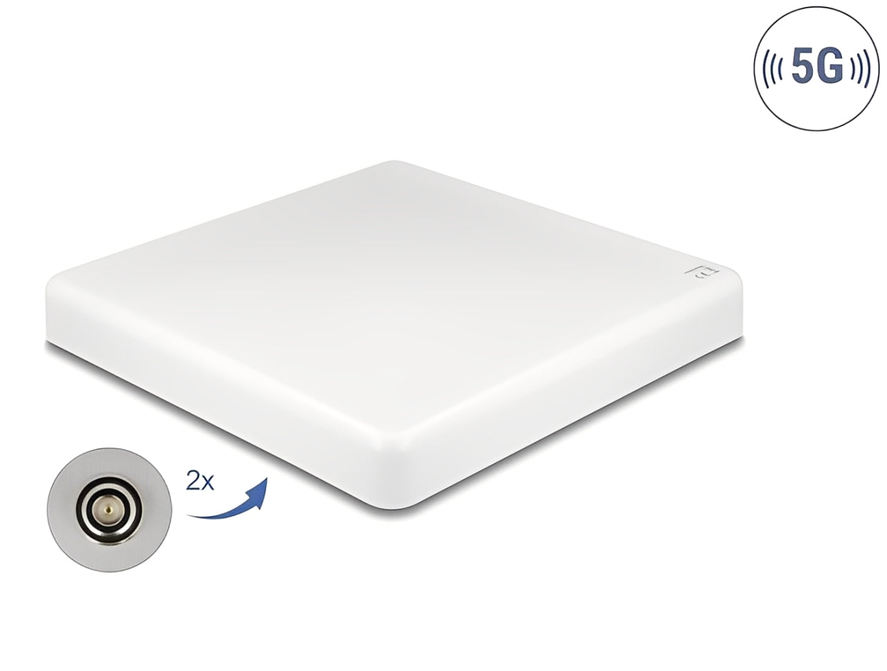 אנטנה איכותית 5G LTE מבית Delock גרמניה מאפשרת שימוש פנימי וחיצוני בטווחי בתדרי 5G שונים
