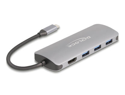 רכזת USB-C 5Gbps האיכותית מבית Delock גרמניה מציעה חיבור של מחשבים, טאבלטים או סמארטפונים עם USB-C למסכי HDMI ברזולוציה של 4K @ 60Hz.
כולל חיבור של עד 3 התקני USB-A ו-4 התקני USB-C עם תמיכה בהעברת נתונים ובטעינה בהספק של עד 90W (Power Delivery)