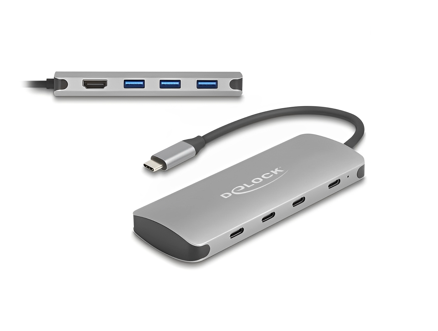 רכזת USB-C 5Gbps האיכותית מבית Delock גרמניה מציעה חיבור של מחשבים, טאבלטים או סמארטפונים עם USB-C למסכי HDMI ברזולוציה של 4K @ 60Hz.
כולל חיבור של עד 3 התקני USB-A ו-4 התקני USB-C עם תמיכה בהעברת נתונים ובטעינה בהספק של עד 90W (Power Delivery)