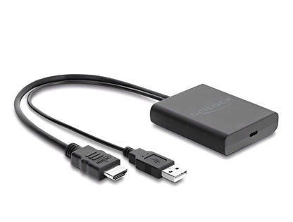 מתאם תצוגה של Delock מאפשר חיבור מסך  USB-C התומך למכשבים PC או MacBook עם יציאת HDMI