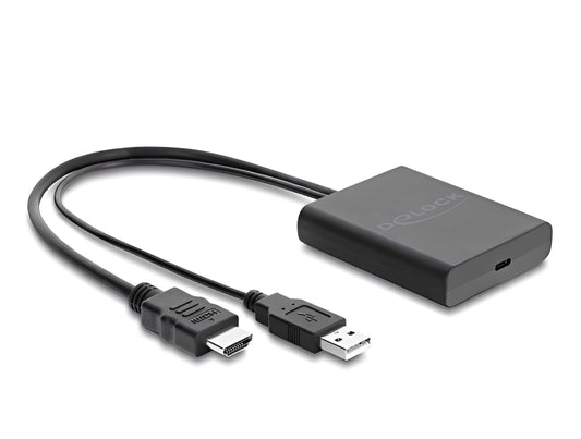 מתאם תצוגה של Delock מאפשר חיבור מסך  USB-C התומך למכשבים PC או MacBook עם יציאת HDMI