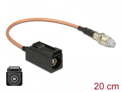 כבל האנטנה מבית Delock גרמניה מתאים לחיבור רכיבים בתחום טכנולוגיית תדרי רדיו