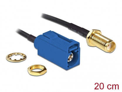 כבל האנטנה מבית Delock גרמניה מתאים לחיבור רכיבים בתחום טכנולוגיית תדרי רדיו