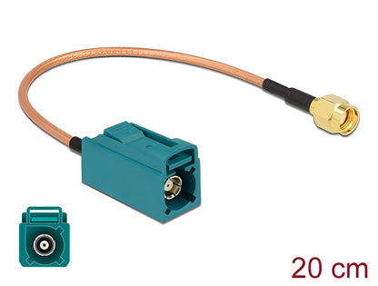 כבל האנטנה מבית Delock גרמניה מתאים לחיבור רכיבים בתחום טכנולוגיית תדרי רדיו