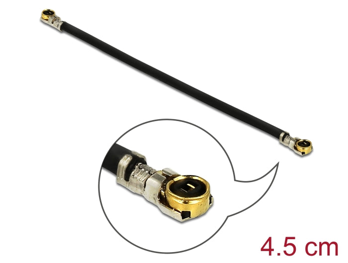 כבל האנטנה מבית Delock גרמניה המבוסס על כבל מסוג Coaxial 1.13 מתאים לחיבור רכיבים בתחום טכנולוגיית תדרי רדיו