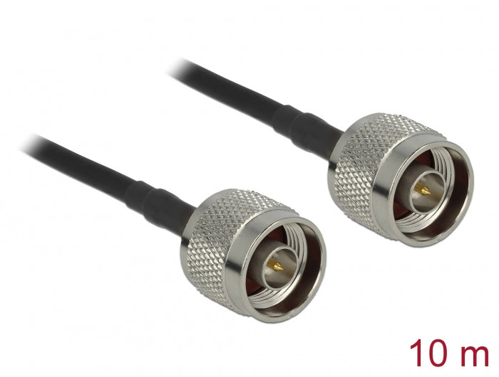 כבל האנטנה מבית Delock גרמניה האיכותי במיוחד המבוסס על כבל מסוג LMR195 מתאים לחיבור רכיבים בתחום טכנולוגיית תדרי רדיו