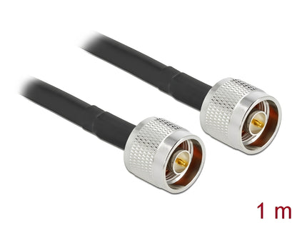 כבל האנטנה מבית Delock גרמניה האיכותי במיוחד המבוסס על כבל מסוג LMR300 מתאים לחיבור רכיבים בתחום טכנולוגיית תדרי רדיו