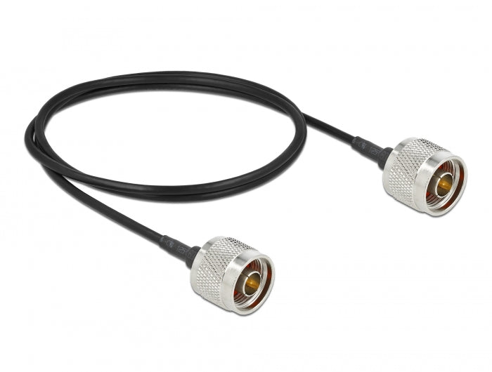 כבל האנטנה מבית Delock גרמניה האיכותי במיוחד המבוסס על כבל מסוג LMR100 מתאים לחיבור רכיבים בתחום טכנולוגיית תדרי רדיו