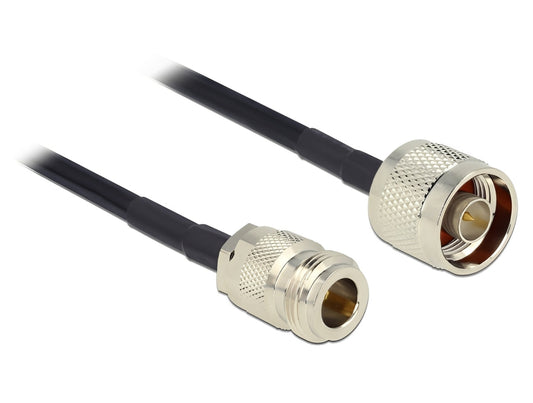 כבל האנטנה מבית Delock גרמניה האיכותי במיוחד המבוסס על כבל מסוג LMR195 מתאים לחיבור רכיבים בתחום טכנולוגיית תדרי רדיו