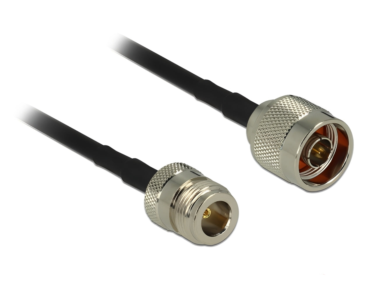 כבל האנטנה מבית Delock גרמניה האיכותי במיוחד המבוסס על כבל מסוג LMR195/RF195 מתאים לחיבור רכיבים בתחום טכנולוגיית תדרי רדיו